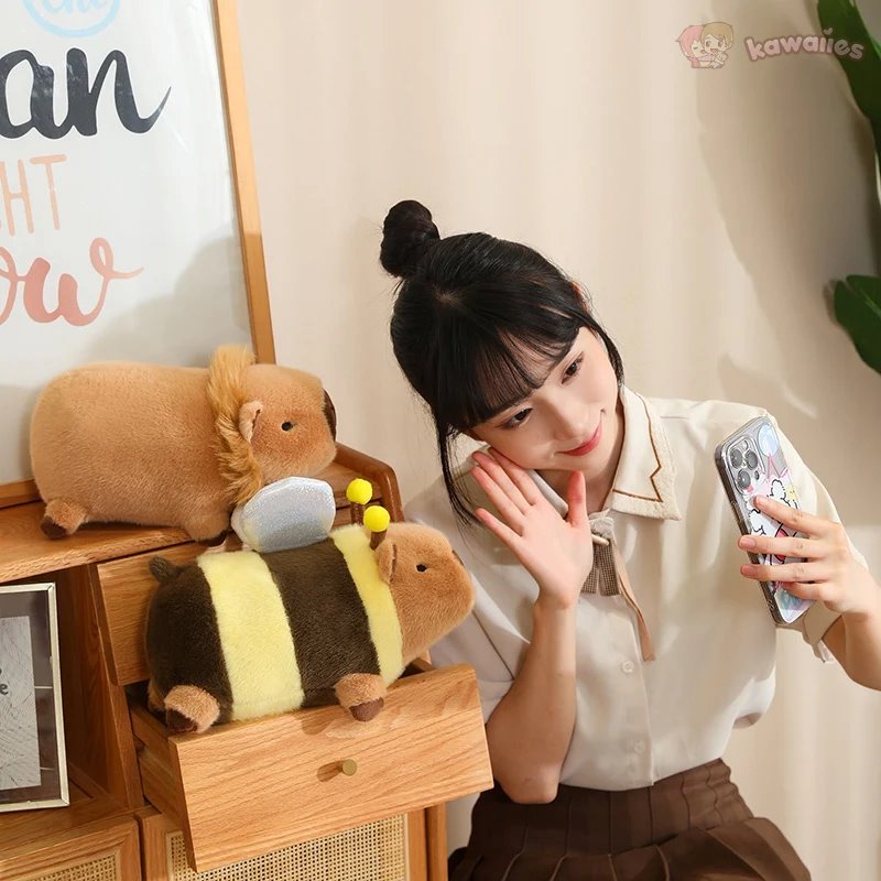 kawaiies-softtoys-plushies-kawaii-plush-Cosplay Laying Capybara Animal Plush Soft toy 