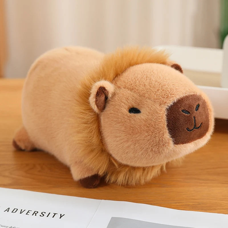 kawaiies-softtoys-plushies-kawaii-plush-Cosplay Laying Capybara Animal Plush Soft toy Lion 25cm 