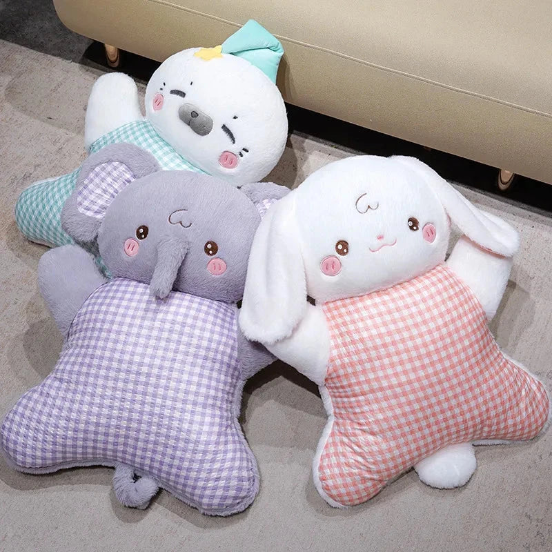 kawaiies-softtoys-plushies-kawaii-plush-Cozy Pastel Animal Cuddle Cushions Soft toy 