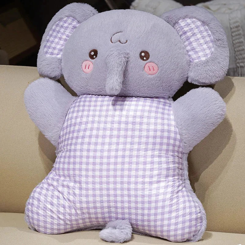 kawaiies-softtoys-plushies-kawaii-plush-Cozy Pastel Animal Cuddle Cushions Soft toy Eelephant 