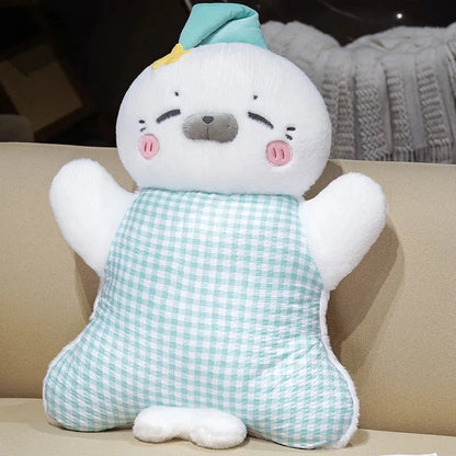 kawaiies-softtoys-plushies-kawaii-plush-Cozy Pastel Animal Cuddle Cushions Soft toy Seal 