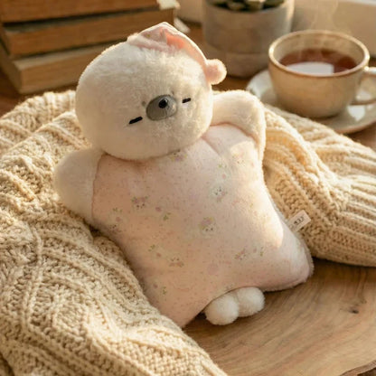 kawaiies-softtoys-plushies-kawaii-plush-Cozy Pet Animal Cuddle Cushions Soft toy Pink Seal 