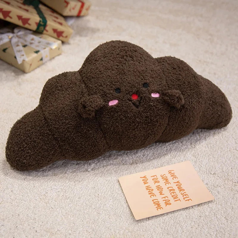 kawaiies-softtoys-plushies-kawaii-plush-Crumbies the Kawaii Crossiant Plushies Soft toy Dark brown 