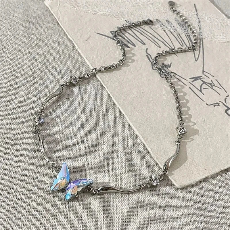 kawaiies-softtoys-plushies-kawaii-plush-Crystal Wings Butterfly Choker Necklace Jewelry 