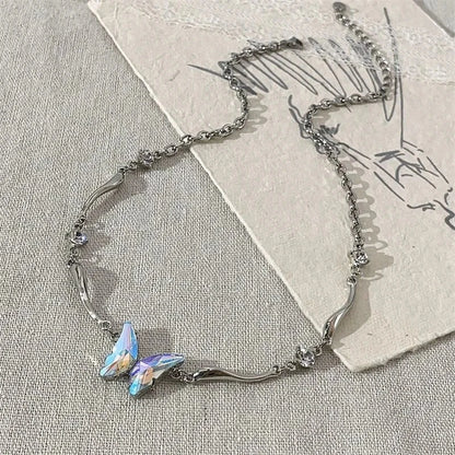 kawaiies-softtoys-plushies-kawaii-plush-Crystal Wings Butterfly Choker Necklace Jewelry 