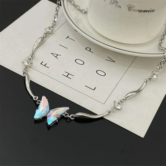 kawaiies-softtoys-plushies-kawaii-plush-Crystal Wings Butterfly Choker Necklace Jewelry 