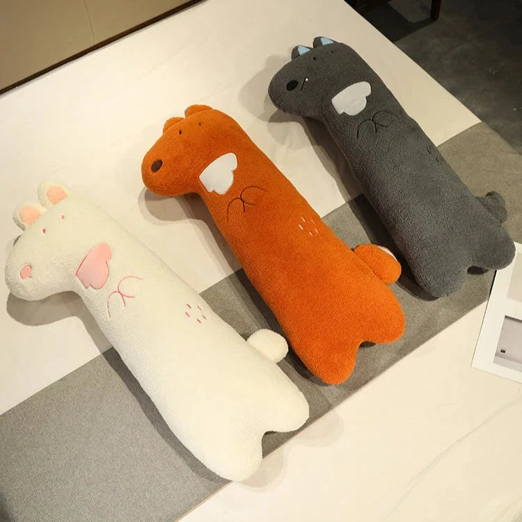 kawaiies-softtoys-plushies-kawaii-plush-Cuddly Bunny Fox Wolf Long Pancake Plushies Soft toy 