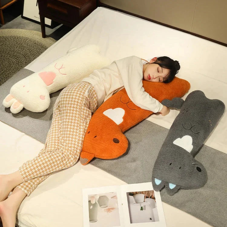 kawaiies-softtoys-plushies-kawaii-plush-Cuddly Bunny Fox Wolf Long Pancake Plushies Soft toy 
