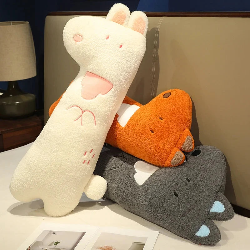 kawaiies-softtoys-plushies-kawaii-plush-Cuddly Bunny Fox Wolf Long Pancake Plushies Soft toy 
