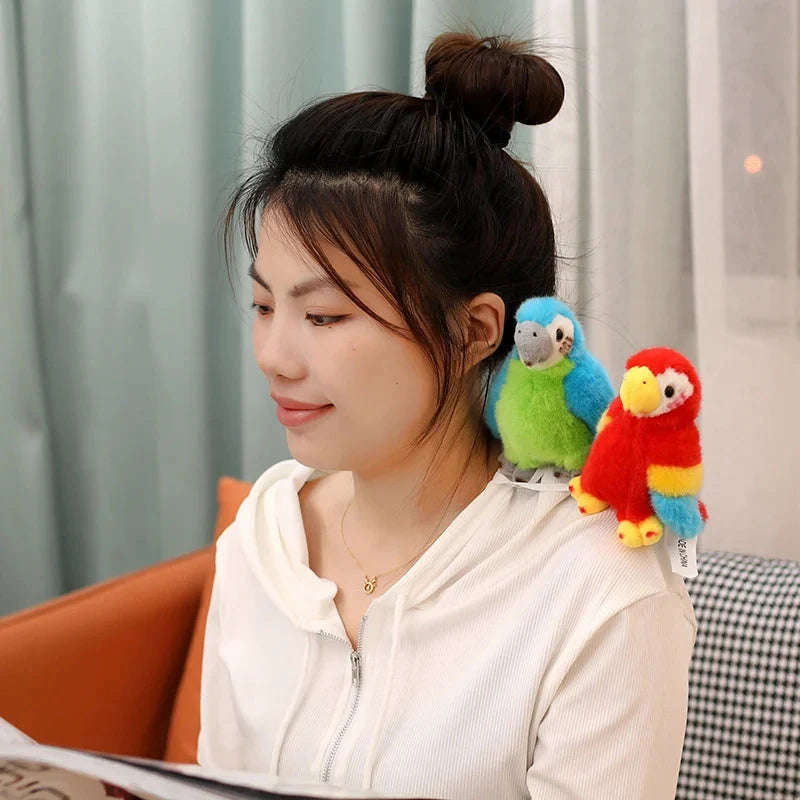 kawaiies-softtoys-plushies-kawaii-plush-Cute and Colourful Parrot Plushie Soft toy 