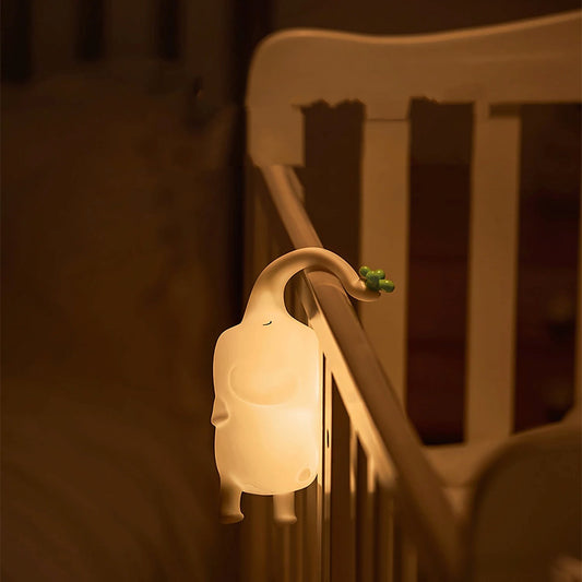 kawaiies-softtoys-plushies-kawaii-plush-Cute Baby Elephant LED Night Light Home Decor 