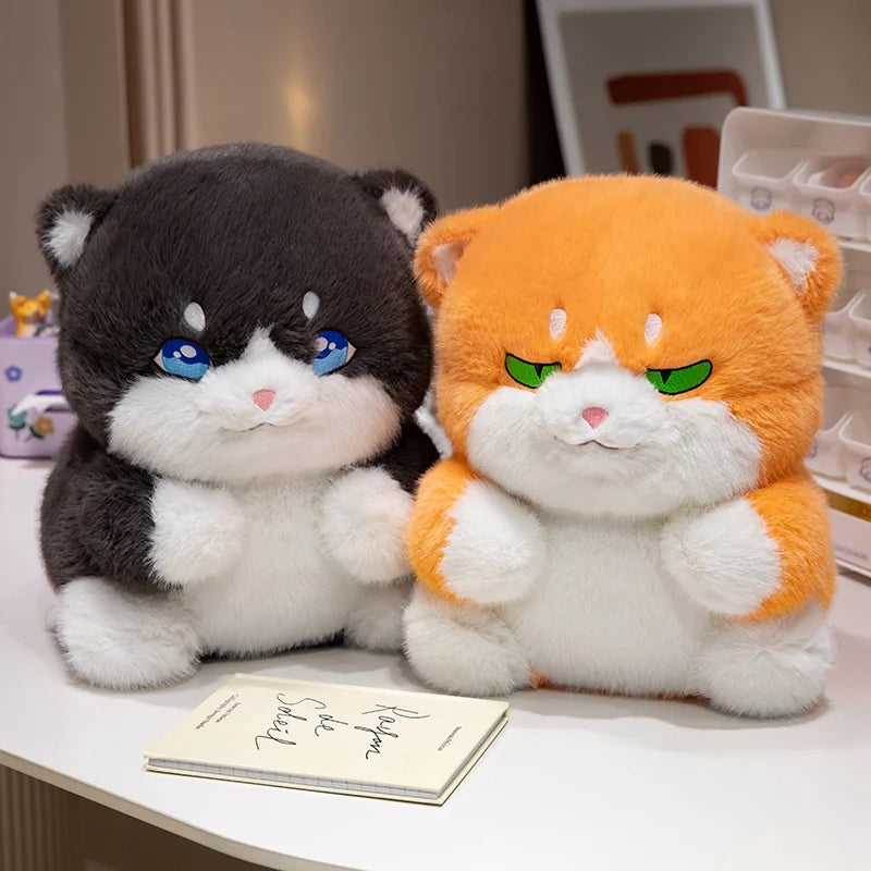 kawaiies-softtoys-plushies-kawaii-plush-Cute Chubby Gray Ginger Cat Plushies Soft toy 