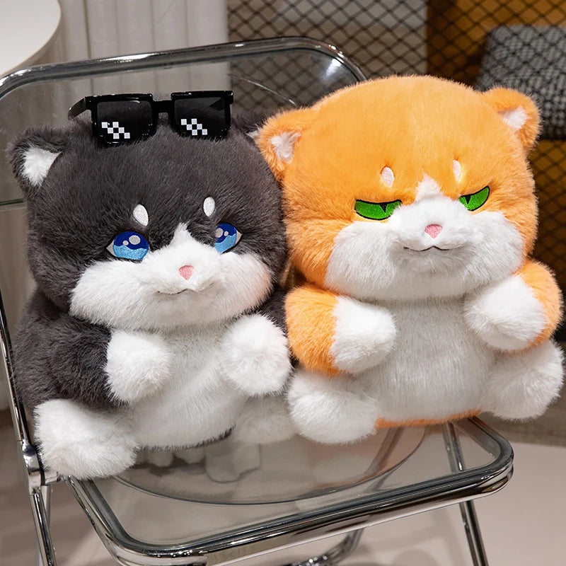 kawaiies-softtoys-plushies-kawaii-plush-Cute Chubby Gray Ginger Cat Plushies Soft toy 