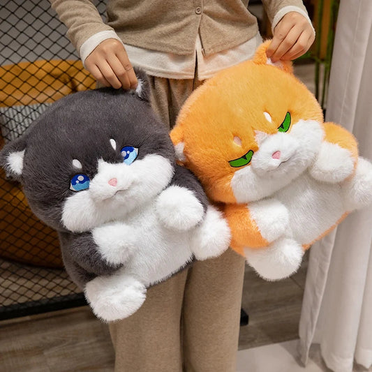 kawaiies-softtoys-plushies-kawaii-plush-Cute Chubby Gray Ginger Cat Plushies Soft toy 