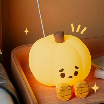 kawaiies-softtoys-plushies-kawaii-plush-Cute Halloween Pumpkin LED Night Light Home Decor 