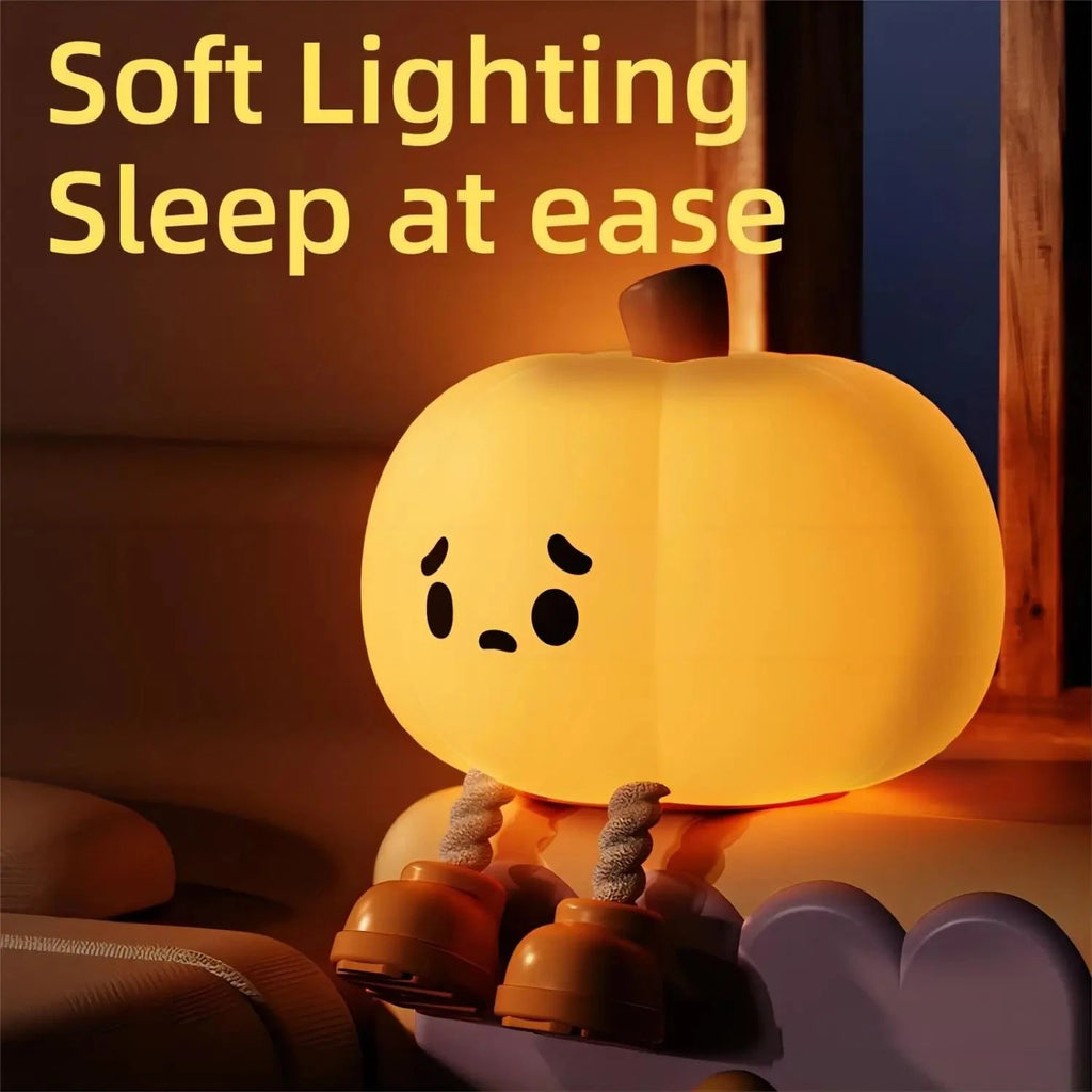 kawaiies-softtoys-plushies-kawaii-plush-Cute Halloween Pumpkin LED Night Light Home Decor 