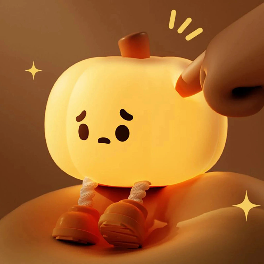 kawaiies-softtoys-plushies-kawaii-plush-Cute Halloween Pumpkin LED Night Light Home Decor 