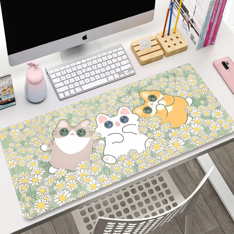 Cute Japanese themed Cat Large Mouse Pad Collection 1 Kawaiies