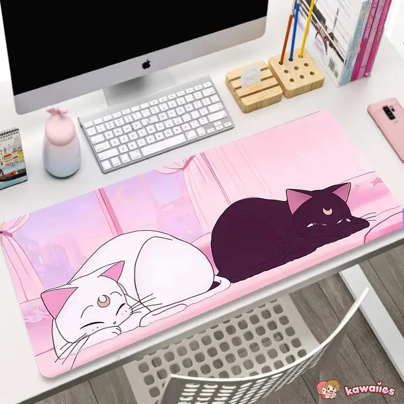 Cute Japanese themed Cat Large Mouse Pad Collection 1 Kawaiies