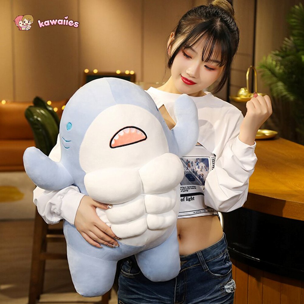 kawaiies-softtoys-plushies-kawaii-plush-Cute Muscle Shark Plushies | NEW Soft toy 