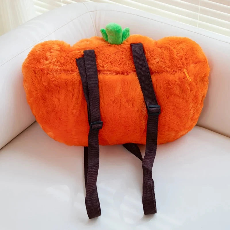 kawaiies-softtoys-plushies-kawaii-plush-Cute Pumpkin Plush Backpack Bags 