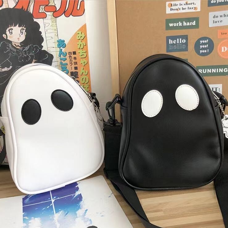 kawaiies-softtoys-plushies-kawaii-plush-Cute Round Ghost Bag | NEW Apparel 