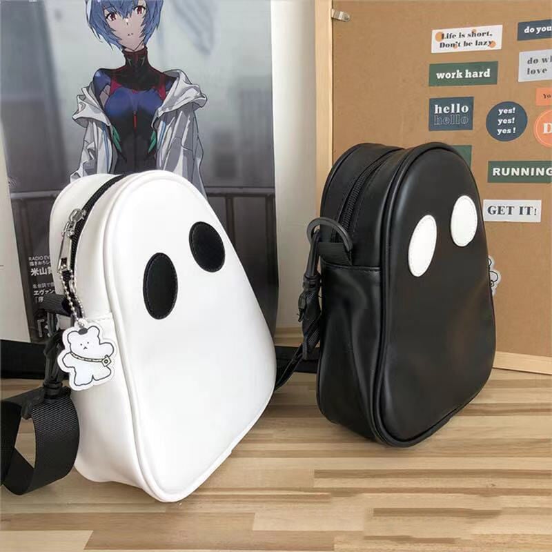 kawaiies-softtoys-plushies-kawaii-plush-Cute Round Ghost Bag | NEW Apparel 