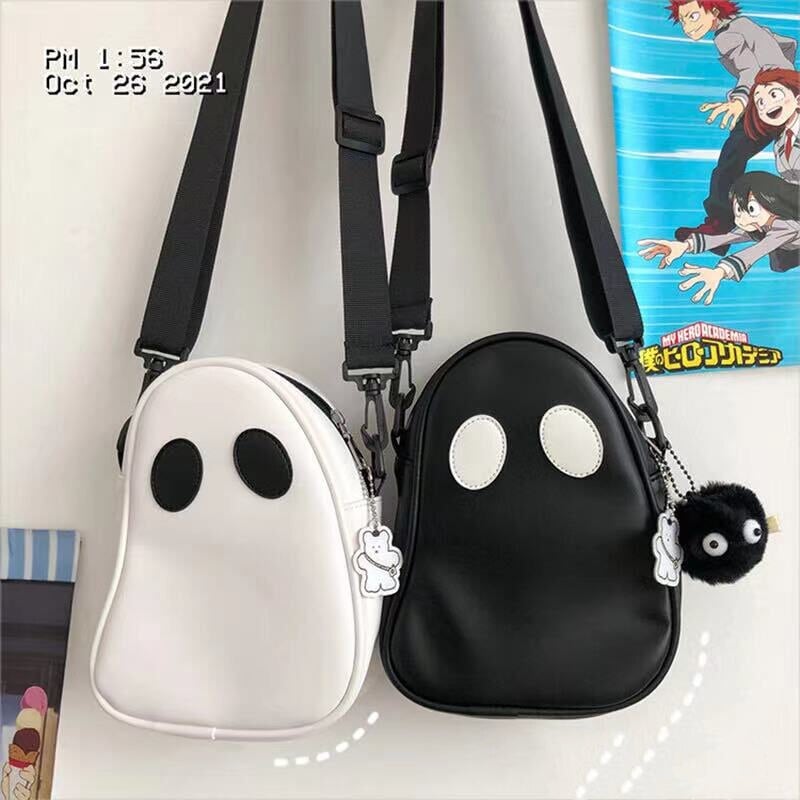 kawaiies-softtoys-plushies-kawaii-plush-Cute Round Ghost Bag | NEW Apparel 