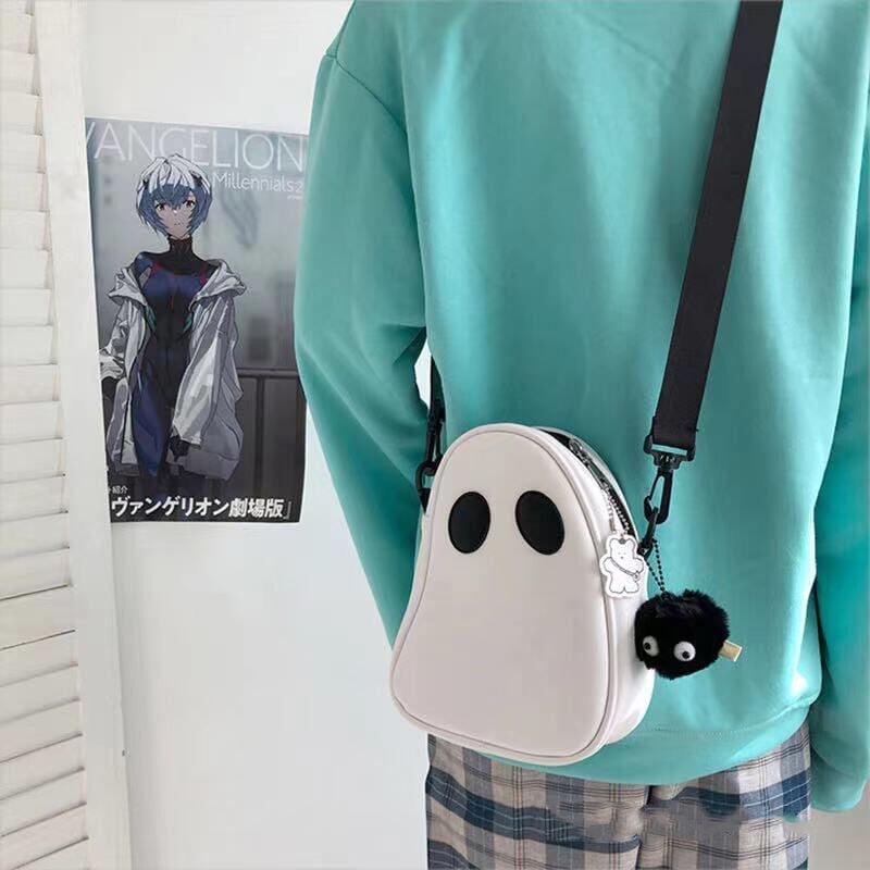 kawaiies-softtoys-plushies-kawaii-plush-Cute Round Ghost Bag | NEW Apparel 