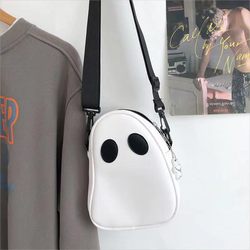 kawaiies-softtoys-plushies-kawaii-plush-Cute Round Ghost Bag | NEW Apparel 