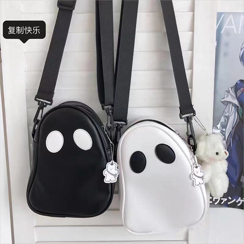 kawaiies-softtoys-plushies-kawaii-plush-Cute Round Ghost Bag | NEW Apparel 