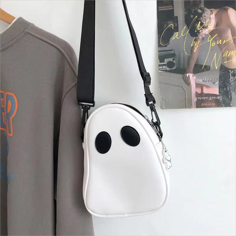 kawaiies-softtoys-plushies-kawaii-plush-Cute Round Ghost Bag | NEW Apparel White 