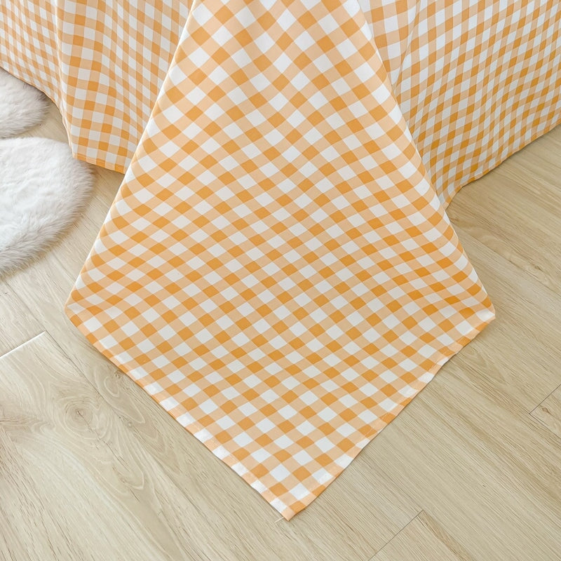 kawaiies-softtoys-plushies-kawaii-plush-Cute White Bears Blue Orange 120gsm Polyester Bedding Sets Bedding Sets 