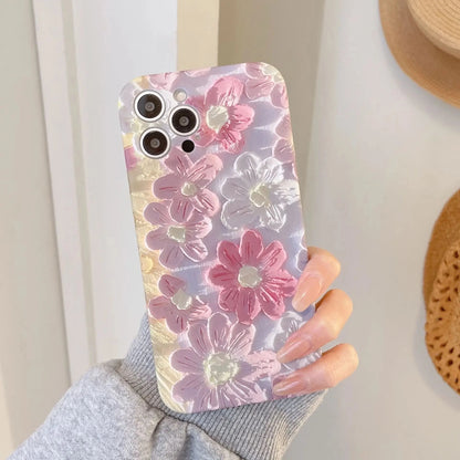 kawaiies-softtoys-plushies-kawaii-plush-Daisy Flower Oil Painting iPhone Case Accessories 