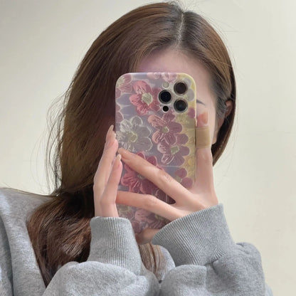 kawaiies-softtoys-plushies-kawaii-plush-Daisy Flower Oil Painting iPhone Case Accessories 