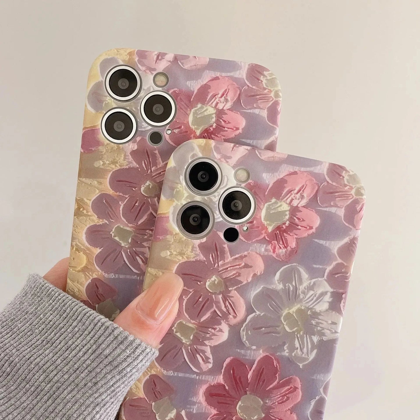 kawaiies-softtoys-plushies-kawaii-plush-Daisy Flower Oil Painting iPhone Case Accessories 