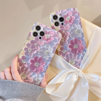 kawaiies-softtoys-plushies-kawaii-plush-Daisy Flower Oil Painting iPhone Case Accessories 