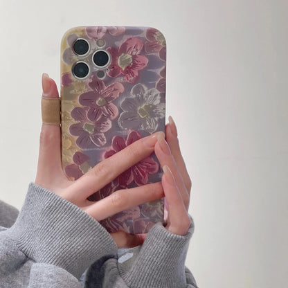 kawaiies-softtoys-plushies-kawaii-plush-Daisy Flower Oil Painting iPhone Case Accessories 