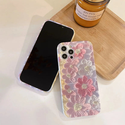 kawaiies-softtoys-plushies-kawaii-plush-Daisy Flower Oil Painting iPhone Case Accessories 