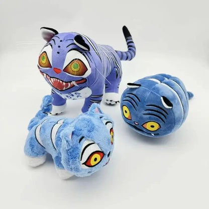 kawaiies-softtoys-plushies-kawaii-plush-Demon Hunter Blue Tiger & Crow Plushies Soft toy Set of 3 