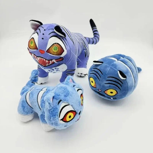 kawaiies-softtoys-plushies-kawaii-plush-Demon Hunter Blue Tiger & Crow Plushies Soft toy Set of 3 