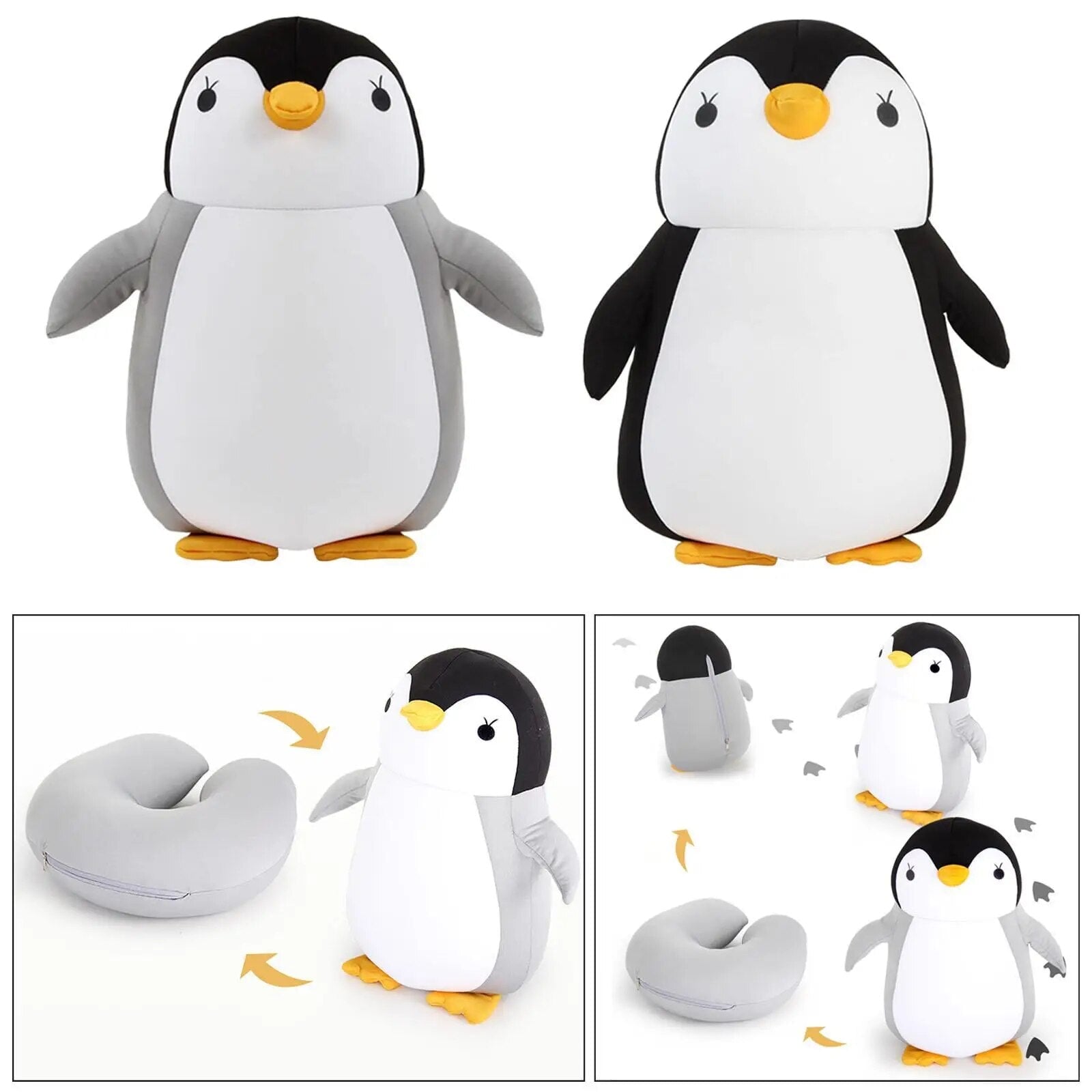 kawaiies-softtoys-plushies-kawaii-plush-Dino 2-in-1 Travel Neck Support Pillow & Plushie Pillows 