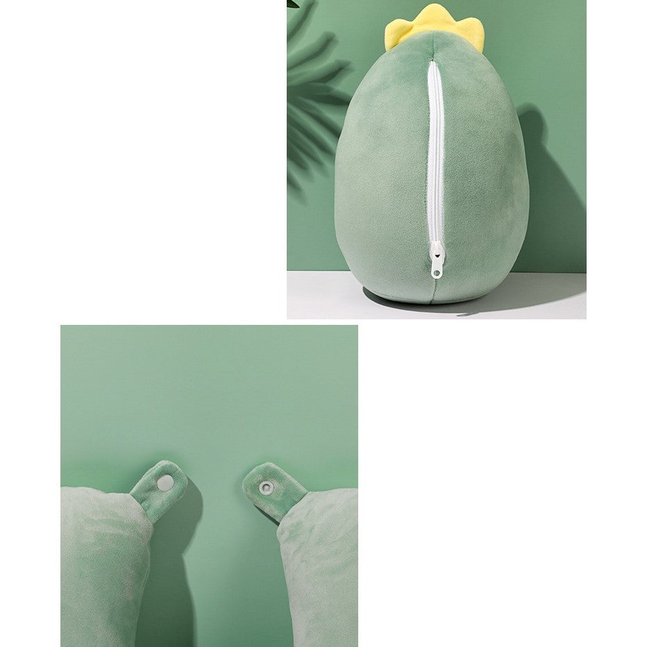 kawaiies-softtoys-plushies-kawaii-plush-Dino 2-in-1 Travel Neck Support Pillow & Plushie Pillows 