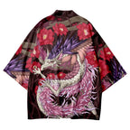 kawaiies-softtoys-plushies-kawaii-plush-Dragon Unisex Kimono Collection Kimono Red Flowers M 
