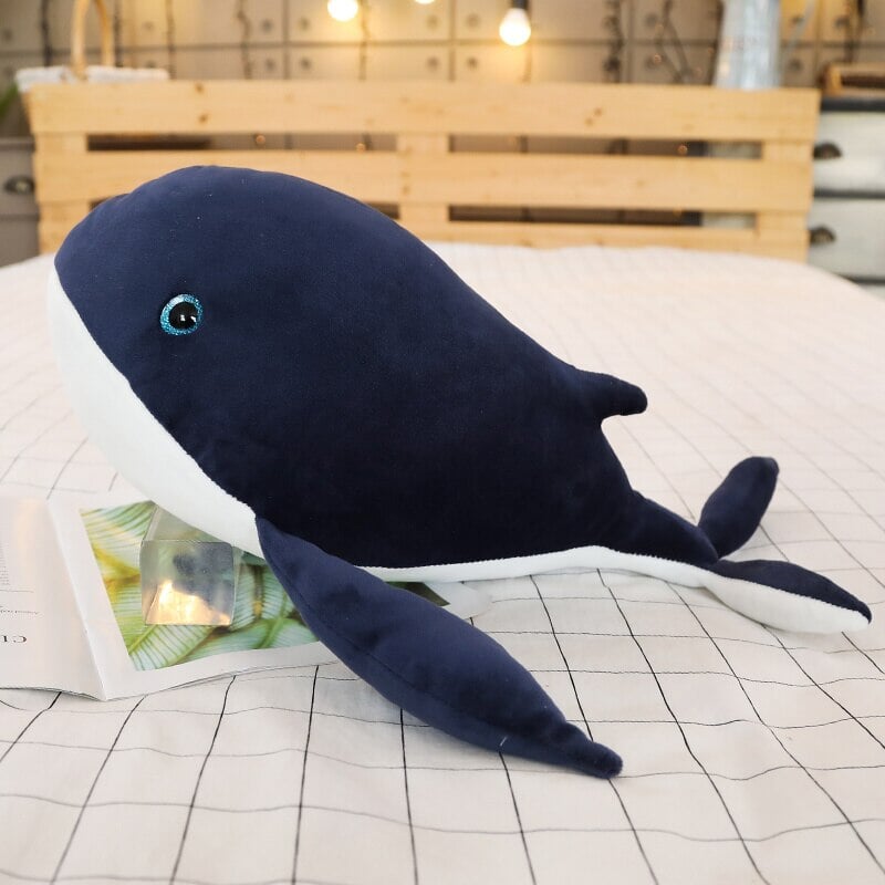 kawaiies-softtoys-plushies-kawaii-plush-Dreamy Giant Blue Eye Whales Plushie | NEW Soft toy Blue 50cm 