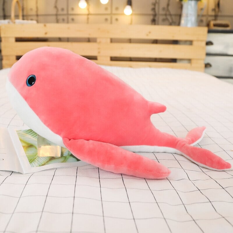 kawaiies-softtoys-plushies-kawaii-plush-Dreamy Giant Blue Eye Whales Plushie | NEW Soft toy Pink 50cm 
