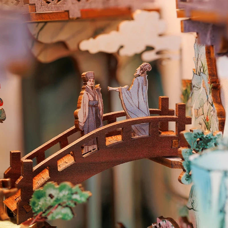 kawaiies-softtoys-plushies-kawaii-plush-East Waterfall Village Wooden Bookshelf Nook Kit Wooden Kit 
