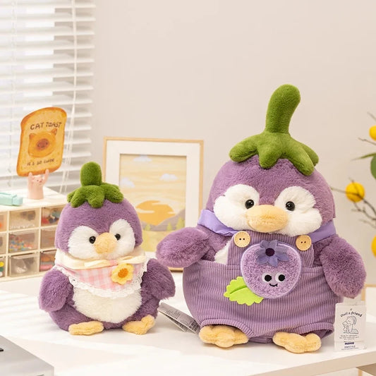 kawaiies-softtoys-plushies-kawaii-plush-Eggplant Purple Penguin Plushie Soft toy 