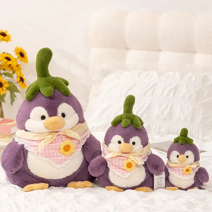 kawaiies-softtoys-plushies-kawaii-plush-Eggplant Purple Penguin Plushie Soft toy 