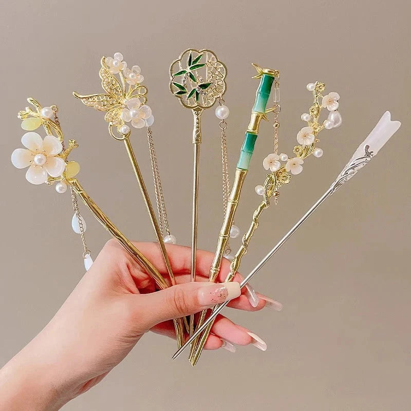 kawaiies-softtoys-plushies-kawaii-plush-Elegant Bamboo Flower Chinese Style Hair Pin Accessories 